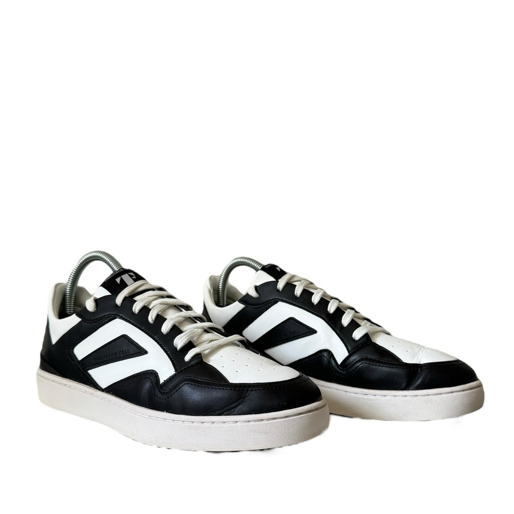 Thousand Fell‎ Sustainable Court Low Top Sneaker Vegan Leather Black White